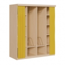 Liegepolsterregal mit Vorhang für 130-150 cm lange Polster, mit Fächern