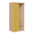 Liegepolsterregal mit Vorhang für 130-150 cm lange Polster, mit Fächern