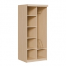 Liegepolsterregal für 130-150 cm lange Polster, mit Fächern