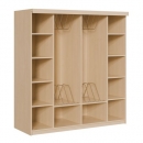 Liegepolsterregal für 130-150 cm lange Polster, mit Fächern