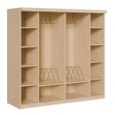 Liegepolsterregal für 130-150 cm lange Polster, mit Fächern