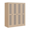 Liegepolsterschrank für 130-150 cm lange Polster, mit Fächern