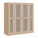 Liegepolsterschrank für 130-150 cm lange Polster, mit Fächern