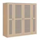 Liegepolsterschrank für 130-150 cm lange Polster, mit Fächern