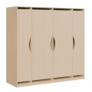 Liegepolsterschrank für 130-150 cm lange Polster, mit Fächern
