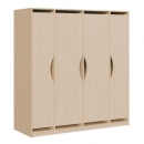 Liegepolsterschrank für 130-150 cm lange Polster, mit Fächern