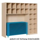 Regal für Bettzeug und Stapelliegen
