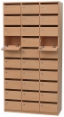 Klappen-Fächerschrank BxHxT 98x190x40 cm, 30 Fächerklappen