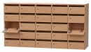 Klappen-Fächerschrank als Aufsatzschrank BxHxT 150x80x40 cm