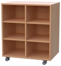 Materialcontainer fahrbar 2-reihig