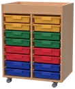 Materialcontainer mit 16 Modulboxen