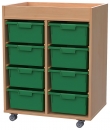 Materialcontainer mit 8 Modulboxen