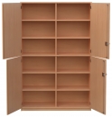 Materialschrank mit 4 T&uuml;ren und 12 F&auml;chern