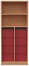Materialschrank mit 8 hohen Modulboxen