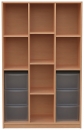 Materialschrank mit 12 hohen Modulboxen