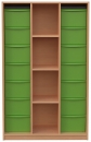 Materialschrank mit 14 hohen Modulboxen