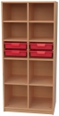 Materialschrank mit 4 flachen Modulboxen
