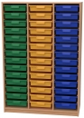 Materialschrank mit 42 flachen Modulboxen