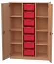 Materialschrank mit 7 hohen Modulboxen
