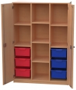 Materialschrank mit 6 hohen Modulboxen