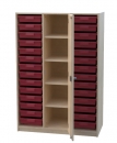 Materialschrank mit 28 flachen Modulboxen