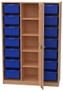 Materialschrank mit 14 hohen Modulboxen