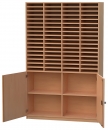 Postfachschrank  mit 68 offenen Postf&auml;chern