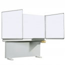 Whiteboard Wandtafel Schultafel aus Premium Stahlemaille, Serie MEW, weiß