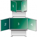 Wandtafel Schultafel aus Premium Stahlemaille, Serie ME