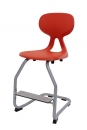 Sch&uuml;lerstuhl mit Kunststoff- Sitzschale und Fu&szlig;raste, Klasse 1-4