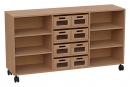 fahrbarer Raumteilerschrank
