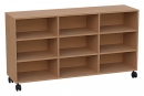 fahrbarer Raumteilerschrank