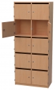 Lehrerfachschrank mit 2 x 5 abschlie&szlig;baren F&auml;chern