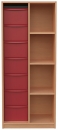 Materialschrank mit 7 hohen Modulboxen