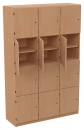 Lehrerfachschrank mit 3 x 4 abschlie&szlig;baren F&auml;chern