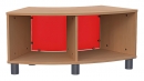 Sechstelkreisregal, feststehend