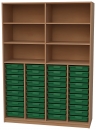 Materialschrank mit 40 flachen Modulboxen
