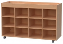 Materialcontainer fahrbar 4-reihig