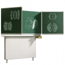 Wandklapptafel 150x100 Stahlemaille gr&uuml;n f&uuml;r Kreide