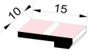 Kippmagnet, 10x15mm, 25-rosa