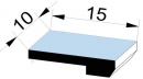 Kippmagnet, 10x15mm, 08-hellblau