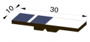 Kippmagnet - Magnetsymbolsatz für 1 Lehrperson, 28-dunkelblau (CMP-M 30-28)